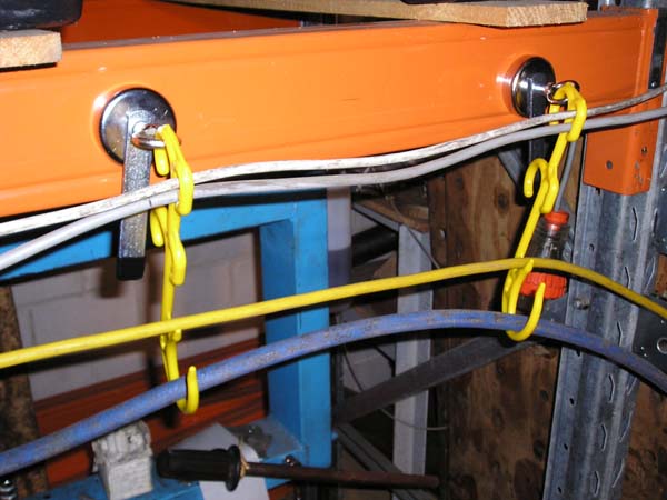 Safe magnetic cable holder